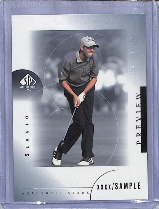 2001 Upper Deck SP Authentic Preview #31 Sergio Garcia NM-MT Golf Card  Image 1