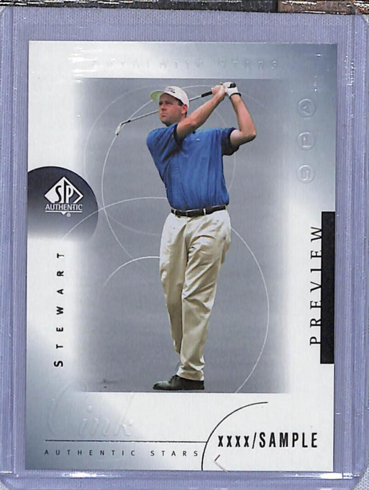 2001 Upper Deck SP Authentic Preview #33 Stewart Cink NM-MT Golf Card  Image 1