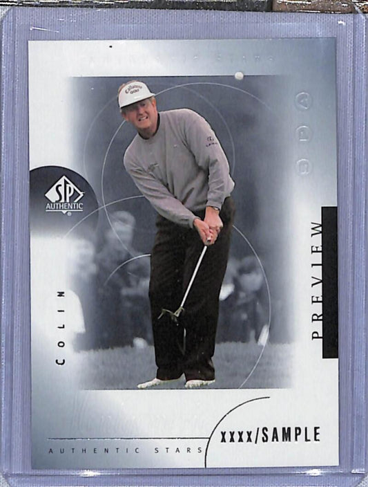 2001 Upper Deck SP Authentic Preview #34 Colin Montgomerie NM-MT Golf Card  Image 1