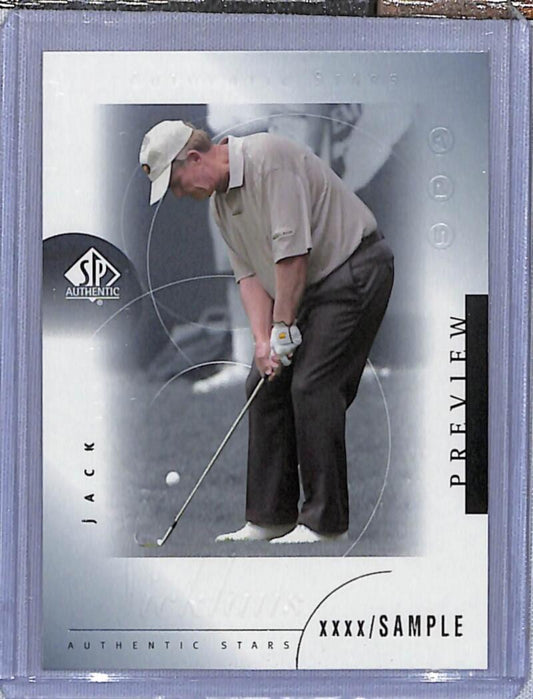 2001 Upper Deck SP Authentic Preview #35 Jack Nicklaus NM-MT Golf Card  Image 1