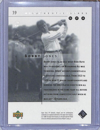 2001 Upper Deck SP Authentic Preview #39 Bobby Jones NM-MT Golf Card  Image 2