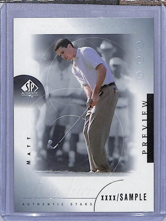 2001 Upper Deck SP Authentic Preview #42 Matt Kuchar NM-MT Golf Card  Image 1