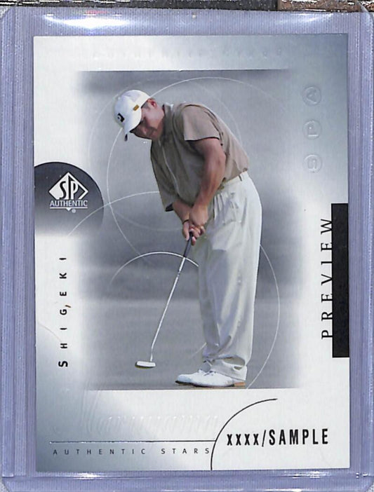 2001 Upper Deck SP Authentic Preview #49 Shigeki Maruyama NM-MT Golf Card  Image 1