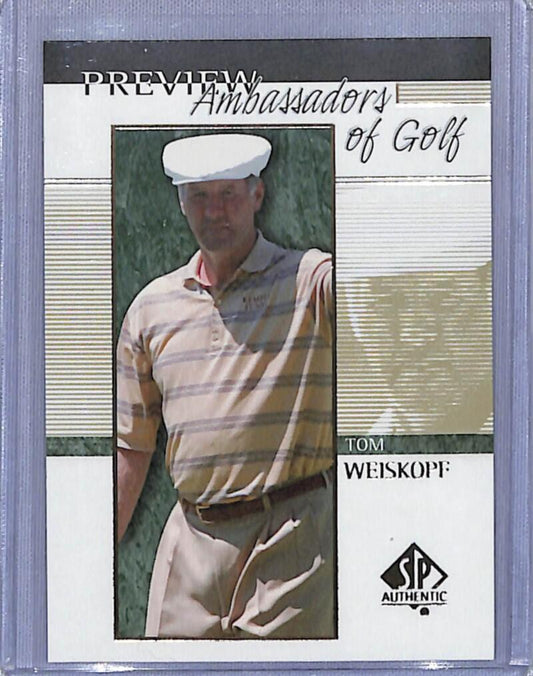 2001 Upper Deck SP Authentic Preview #52 Tom Weiskopf NM-MT Golf Card  Image 1