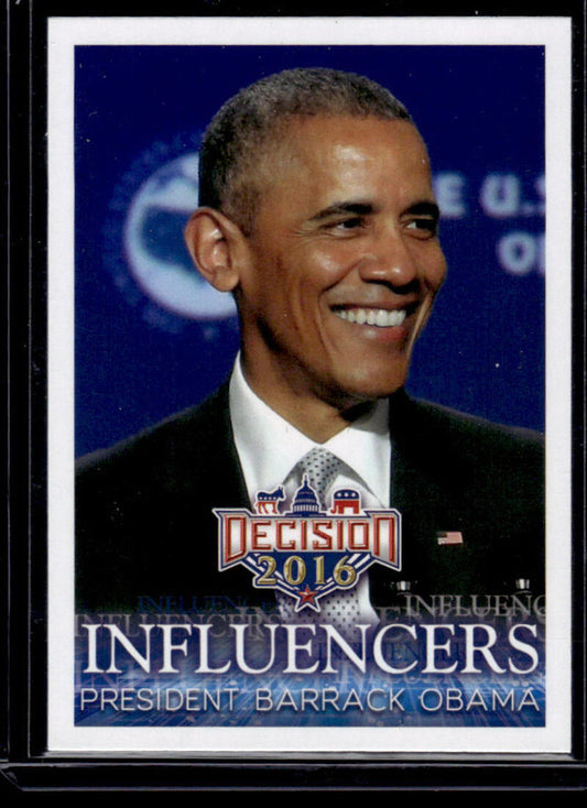 2016 Leaf Decision 2016 #46 President Obama NM-MT Political Trading Card  Image 1