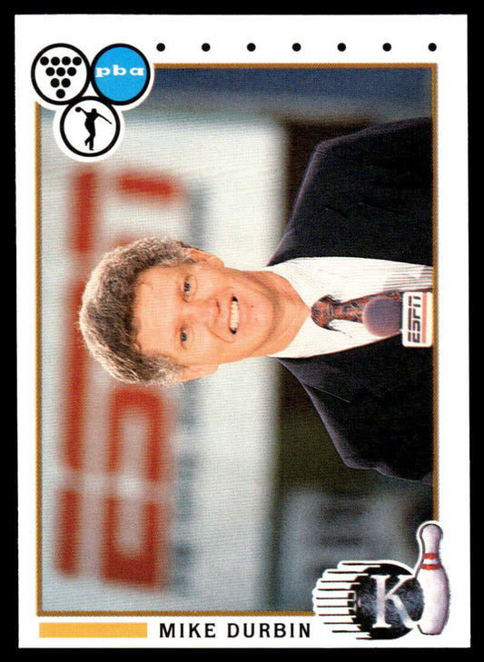 1990 Kingpins #4 Mike Durbin NM-MT PBA Bowling Card Image 1