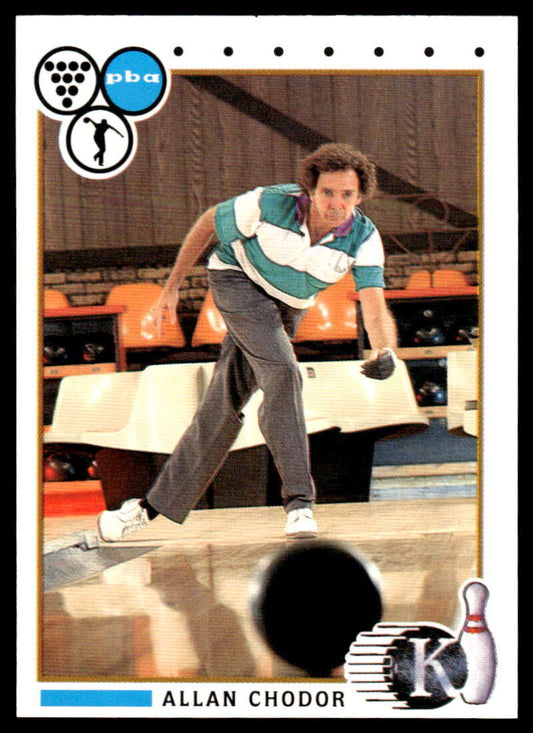 1990 Kingpins #5 Allan Chodor NM-MT PBA Bowling Card Image 1
