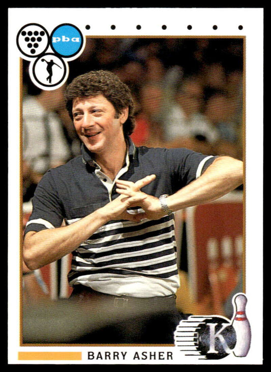 1990 Kingpins #7 Barry Asher NM-MT PBA Bowling Card Image 1