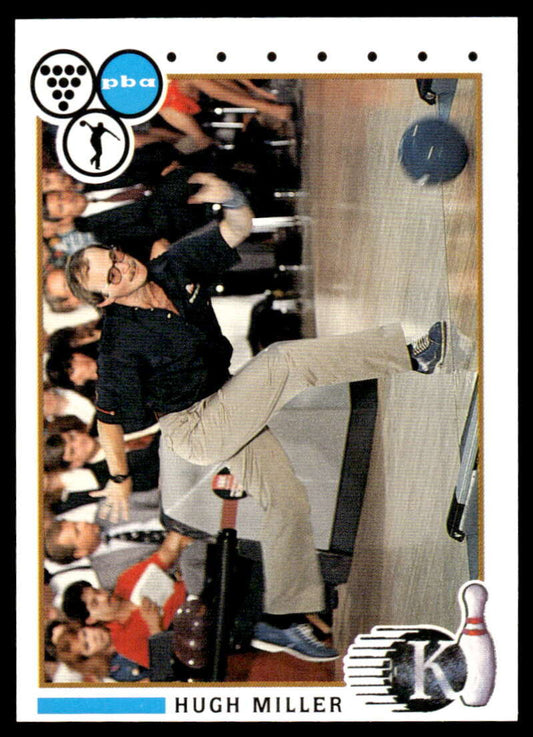 1990 Kingpins #8 Hugh Miller NM-MT PBA Bowling Card Image 1