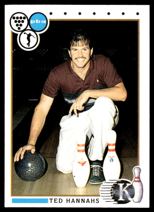 1990 Kingpins #60 Ted Hannahs NM-MT PBA Bowling Card Image 1