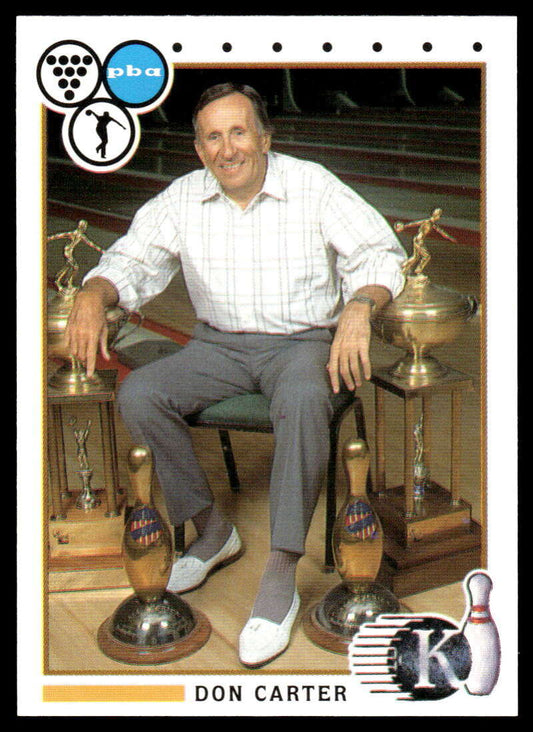 1990 Kingpins #69 Don Carter NM-MT PBA Bowling Card Image 1