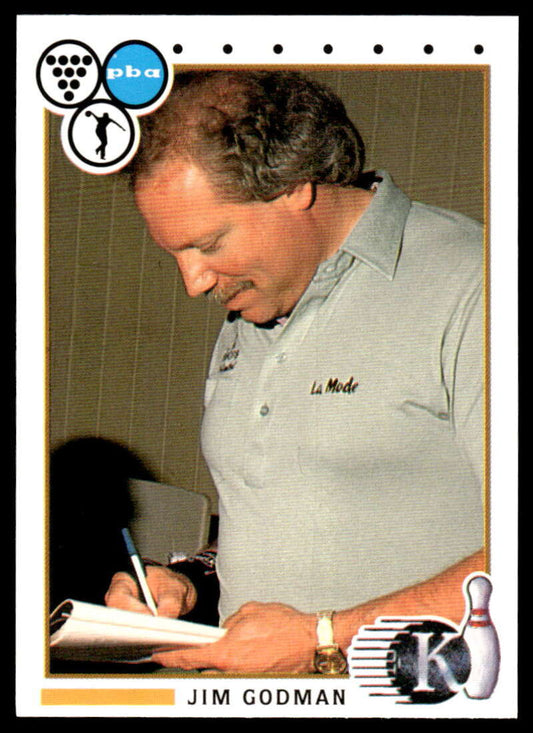1990 Kingpins #76 Jim Godman NM-MT PBA Bowling Card Image 1