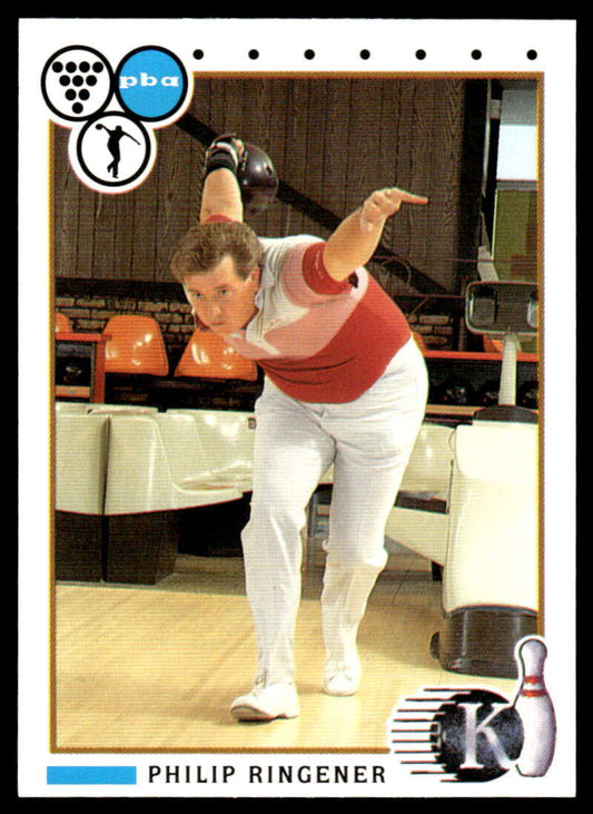1990 Kingpins #77 Philip Ringener NM-MT PBA Bowling Card Image 1