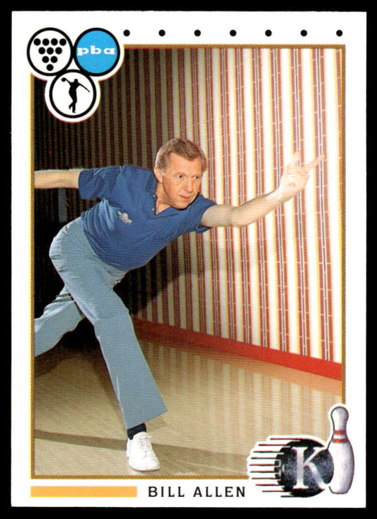 1990 Kingpins #79 Bill Allen NM-MT PBA Bowling Card Image 1