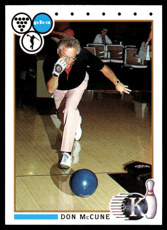 1990 Kingpins #93 Don McCune NM-MT PBA Bowling Card Image 1