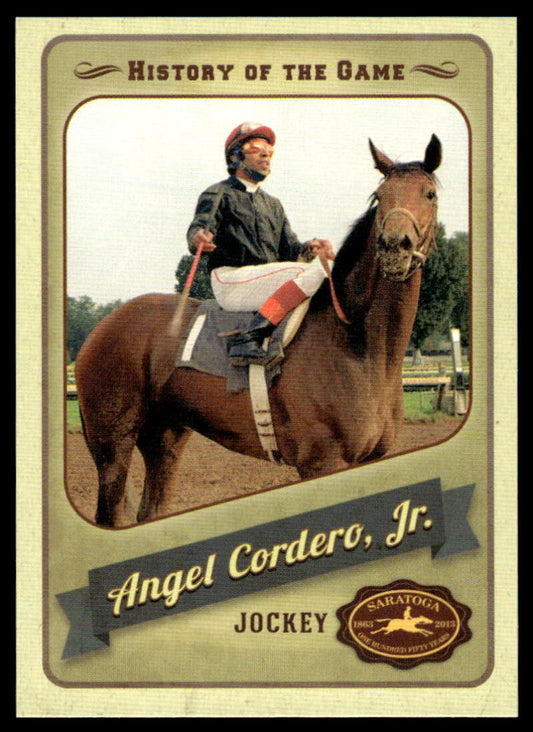 2013 Nyra Saratoga History Of The Game #24 Angel Cordero Jr. NM-MT Horse Racing Card  Image 1
