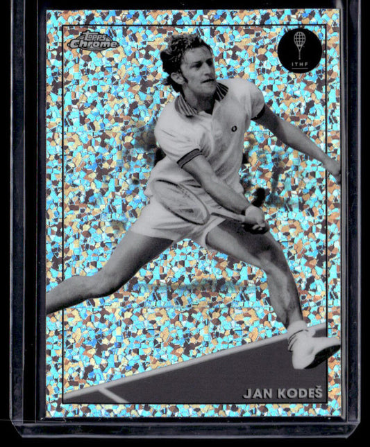 2021 Topps Chrome Refractor Black/White Mini Diamond #36 Jan Kodes NM-MT Tennis Card Image 1