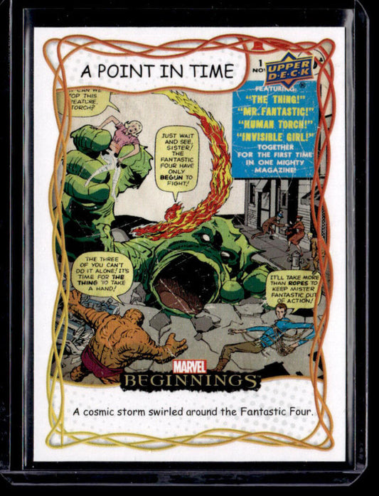 2022 Upper Deck Marvel Beginnings Vol. 2 Series 1 A Point in Time #PT11 Fantastic Four NM-MT NonSport Card Image 1