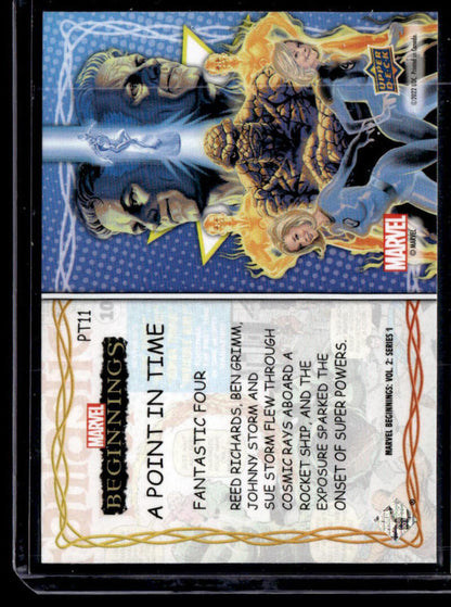 2022 Upper Deck Marvel Beginnings Vol. 2 Series 1 A Point in Time #PT11 Fantastic Four NM-MT NonSport Card Image 2