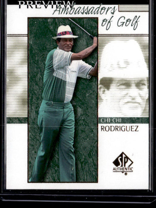 2001 Upper Deck SP Authentic Preview #60 Chi Chi Rodriguez NM-MT Golf Card Image 1