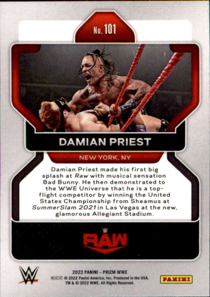 2022 Panini Prizm WWE # 101 Damian Priest   Raw Image 2
