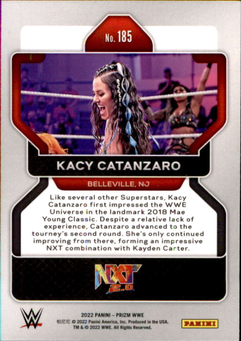 2022 Panini Prizm WWE # 185 Kacy Catanzaro   NXT 2.0 Image 2