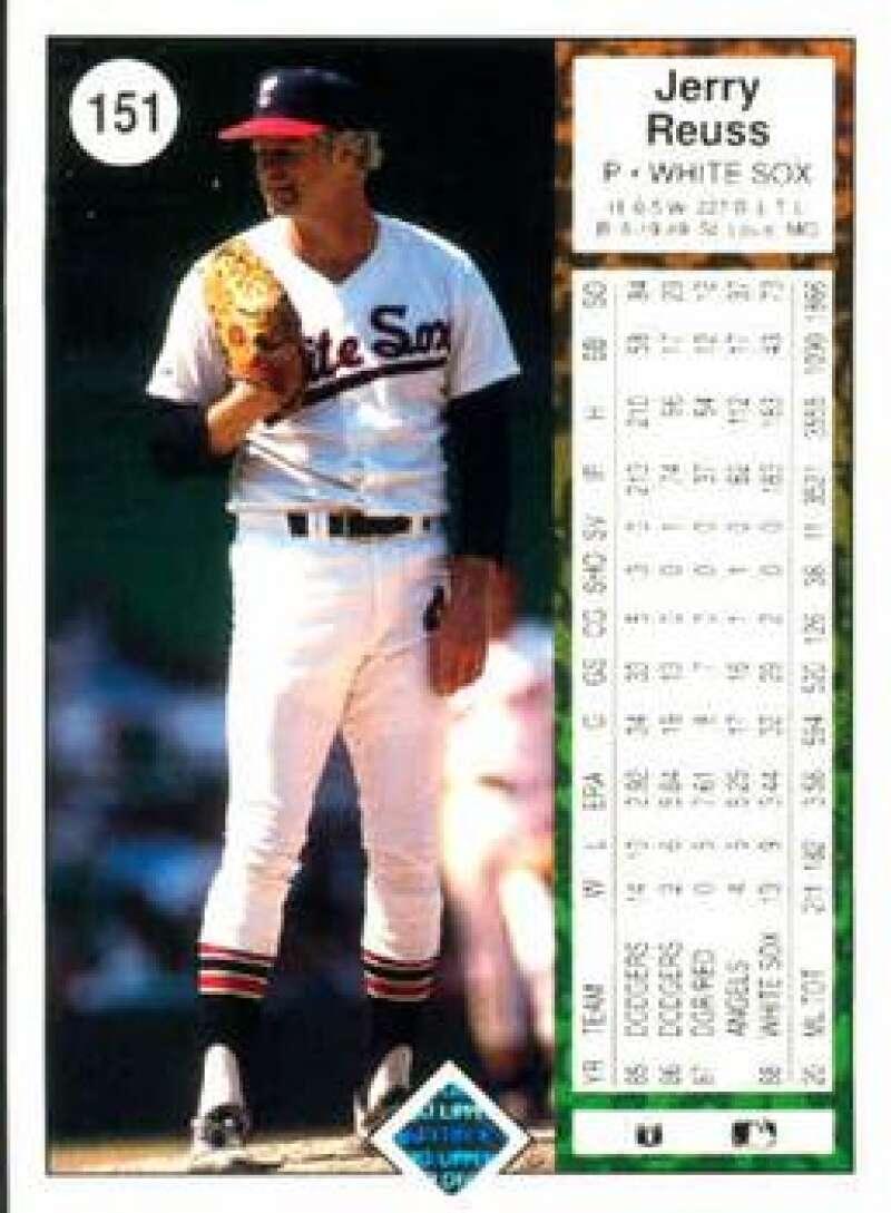 1989 Upper Deck #151 Jerry Reuss NM-MT Chicago White Sox Baseball Card Image 2