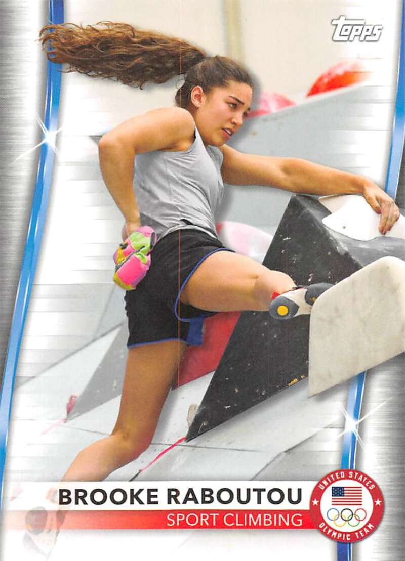 2021 Topps US Olympics and Paralympics Team Hopefuls NM-MT #29 Brooke Raboutou Sport Climbing Card Image 1