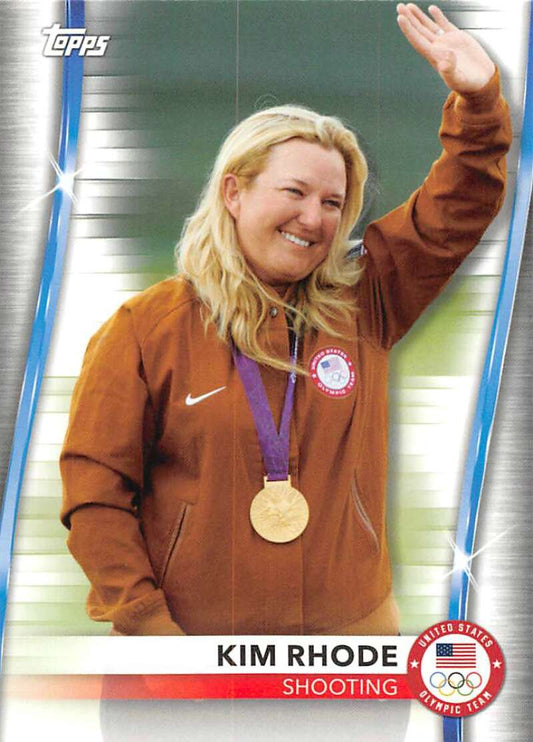 2021 Topps US Olympics and Paralympics Team Hopefuls NM-MT #31 Kim Rhode Shooting Card Image 1