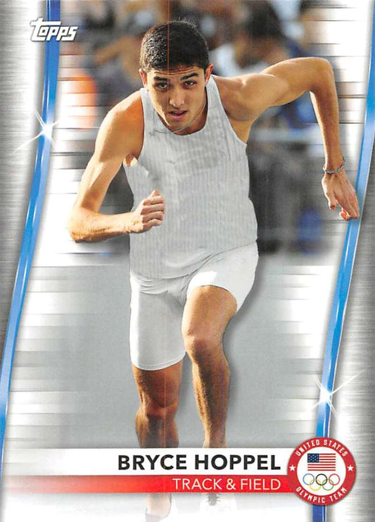2021 Topps US Olympics and Paralympics Team Hopefuls NM-MT #41 Bryce Hoppel Track & Field Card Image 1
