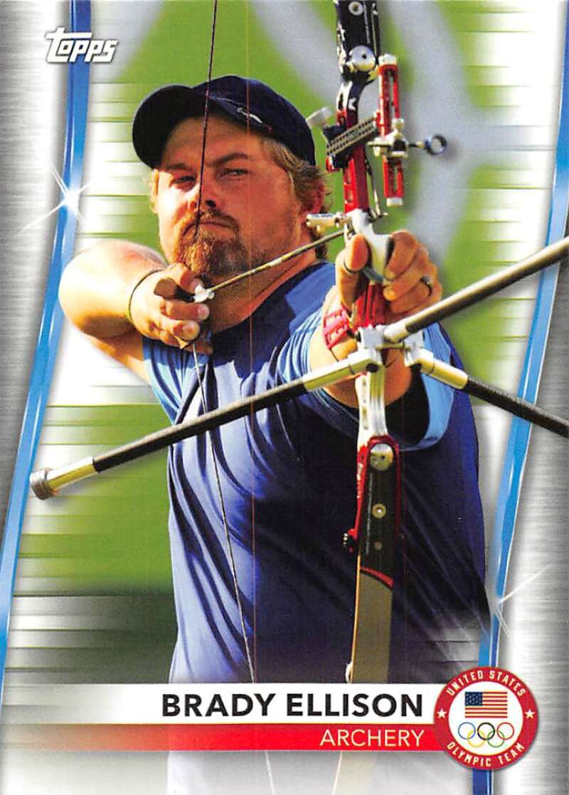 2021 Topps US Olympics and Paralympics Team Hopefuls NM-MT #56 Brady Ellison Archery Card Image 1