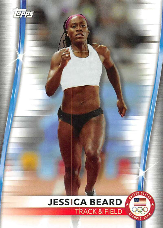 2021 Topps US Olympics and Paralympics Team Hopefuls NM-MT #67 Jessica Beard Track & Field Card Image 1