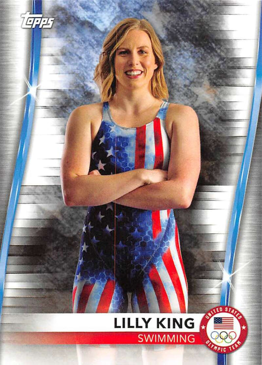 2021 Topps US Olympics and Paralympics Team Hopefuls NM-MT #74 Lilly King Swimming Card Image 1