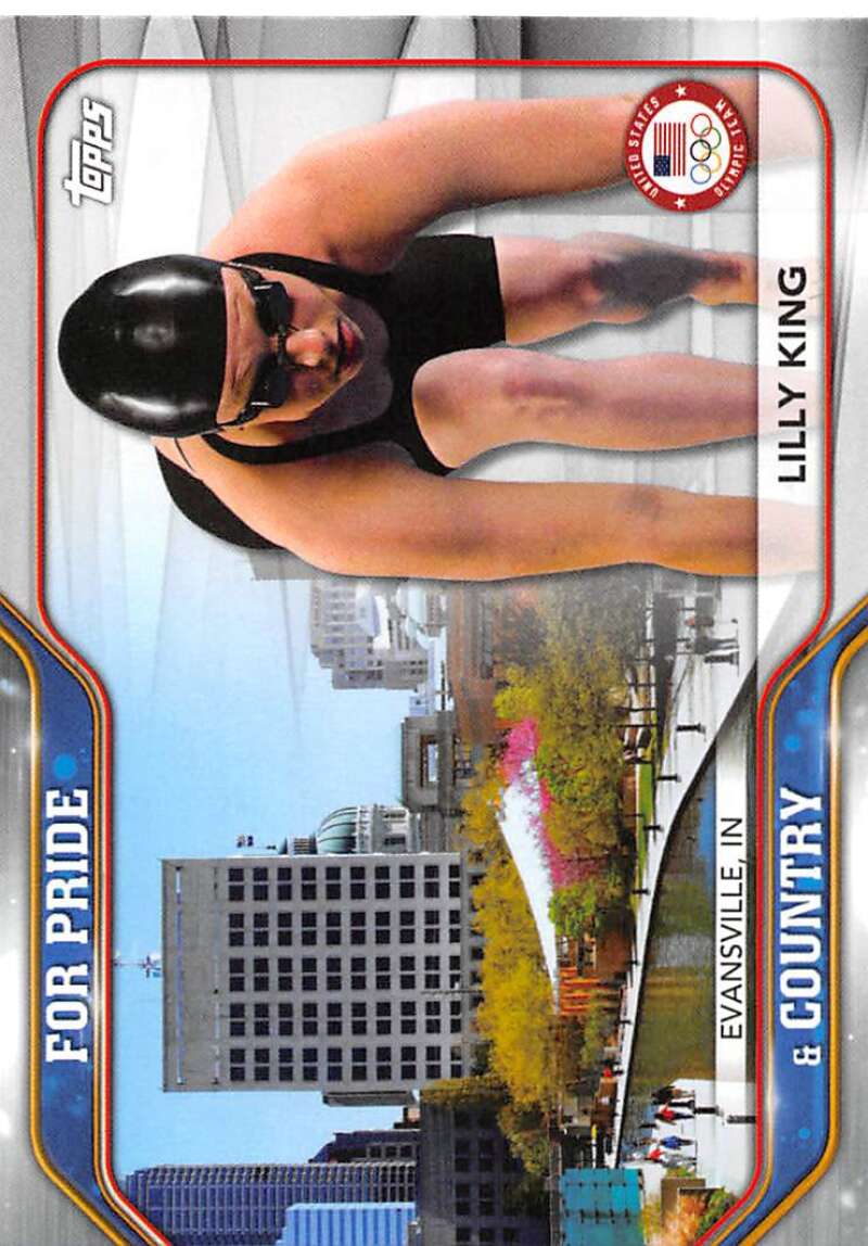 2021 Topps US Olympics Hopefuls For Pride and Country #PC-3 Lilly King NM-MT Swimming Card Image 1