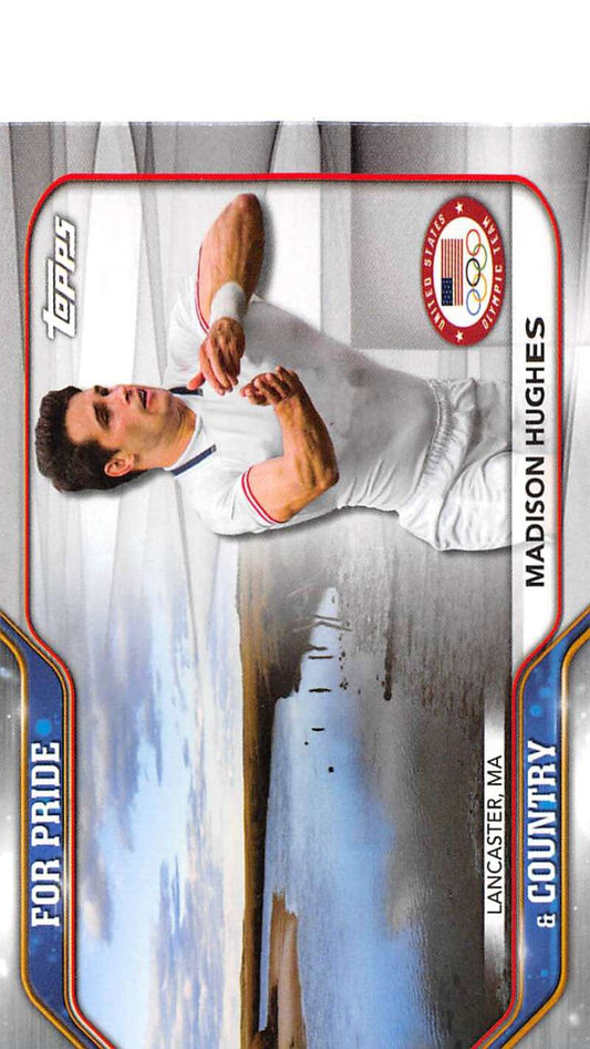 2021 Topps US Olympics For Pride and Country #PC-16 Madison Hughes NM-MT Rugby Card Image 1