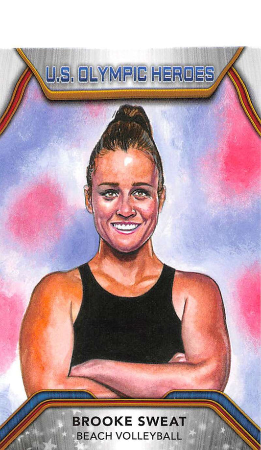 2021 Topps US Olympics Heroes #OH-BS Brooke Sweat NM-MT Beach Volleyball Card Image 1