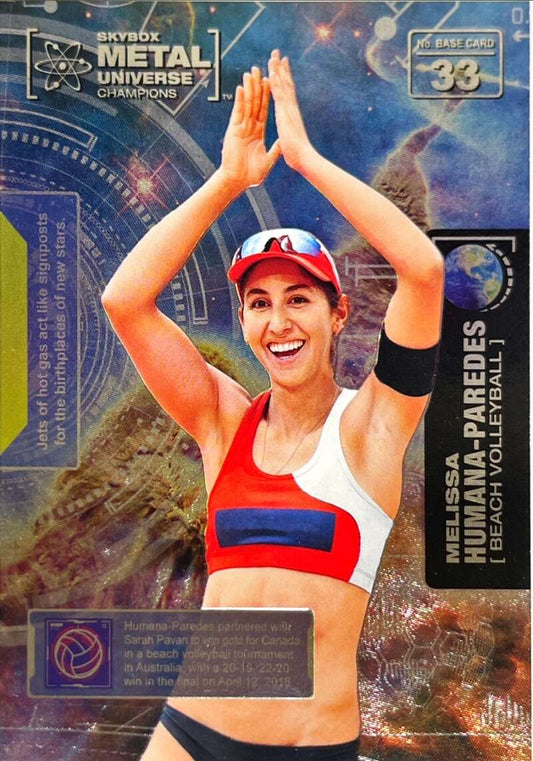 2021 Skybox Metal Universe Champions NM-MT #33 Melissa Humana-Paredes Beach Volleyball Card Image 1