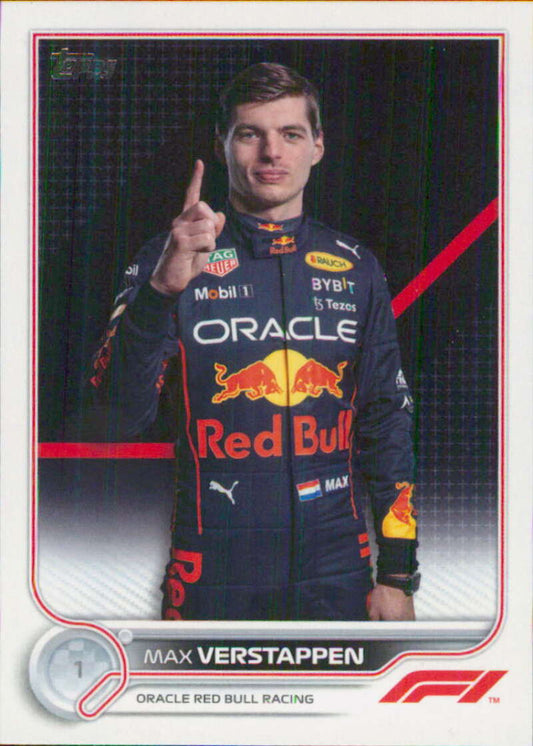 2022 Topps Formula 1 #1 Max Verstappen NM-MT Racing Card  Image 1