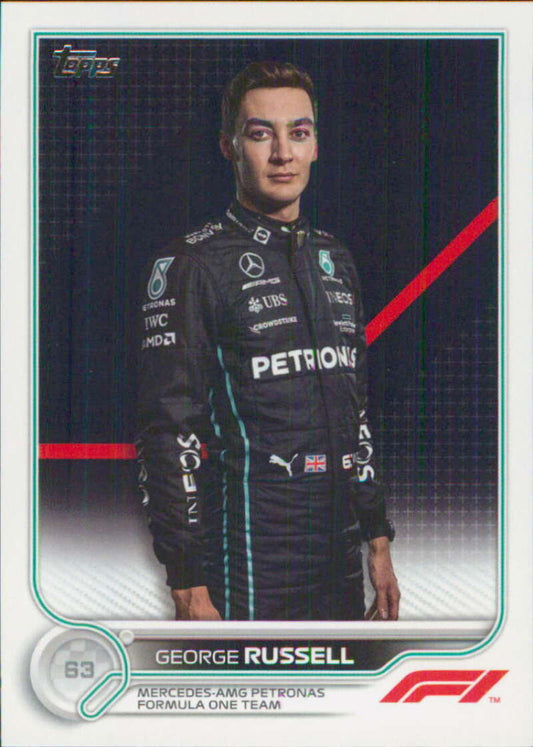 2022 Topps Formula 1 #17 George Russell NM-MT Racing Card  Image 1