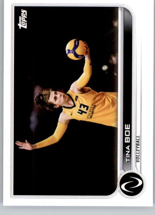 2023 Topps Athletes Unlimited All Sports  18 Tina Boe Volleyball Card Image 1