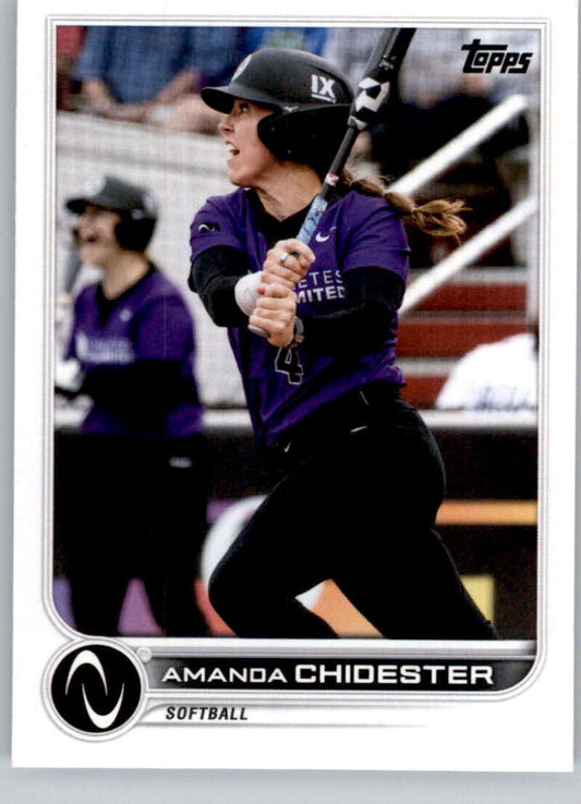 2023 Topps Athletes Unlimited All Sports  122 Amanda Chidester Softball Image 1
