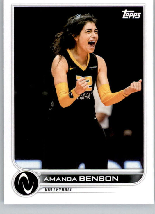 2023 Topps Athletes Unlimited All Sports  143 Amanda Benson Volleyball Card Image 1