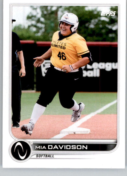 2023 Topps Athletes Unlimited All Sports  181 Mia Davidson Softball Image 1