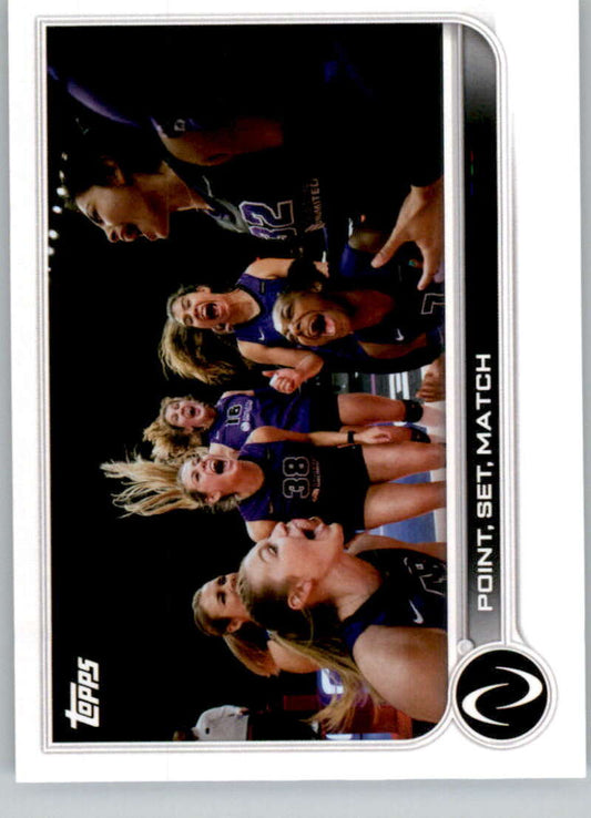 2023 Topps Athletes Unlimited All Sports  191 Point, Set, Match Volleyball Card   Image 1
