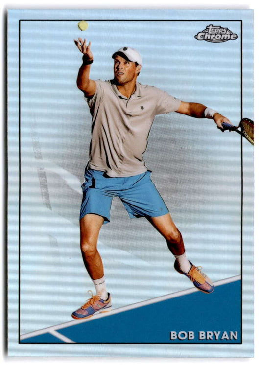 2021 Topps Chrome Refractor #9 Bob Bryan NM-MT Tennis Card Image 1