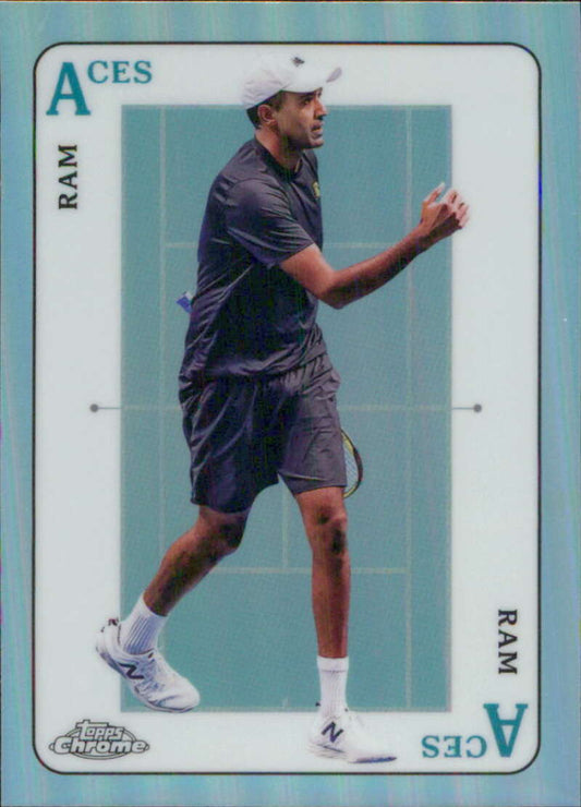 2021 Topps Chrome Aces Refractor #ACE-2 Rajeev Ram NM-MT Tennis Card Image 1
