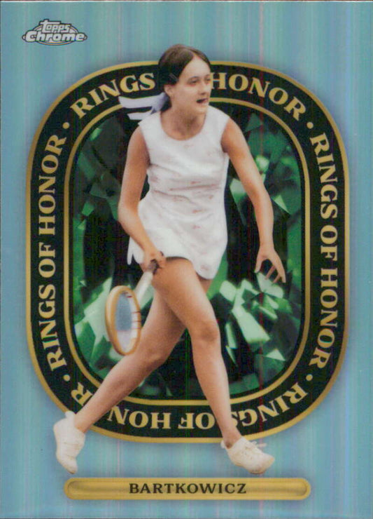 2021 Topps Chrome Rings of Honor Refractor #ROH-5 Peaches Bartkowicz NM-MT Tennis Card Image 1