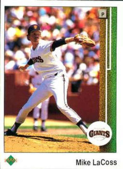 1989 Upper Deck #48 Mike LaCoss NM-MT San Francisco Giants Baseball Card Image 1