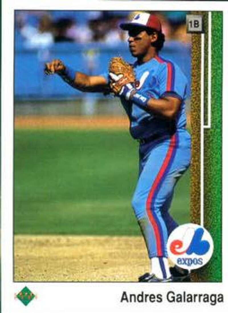 1989 Upper Deck #115 Andres Galarraga NM-MT Montreal Expos Baseball Card Image 1