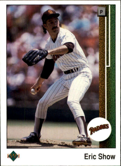 1989 Upper Deck #171 Eric Show NM-MT San Diego Padres Baseball Card Image 1